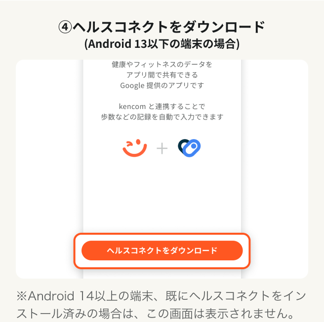 ヘルスコネクトと連携して自動記録を始めよう | kencom